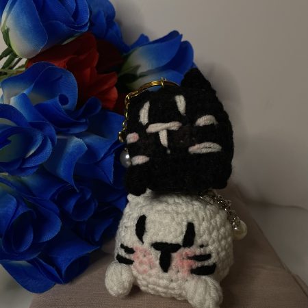 Cat Crochet Keychain