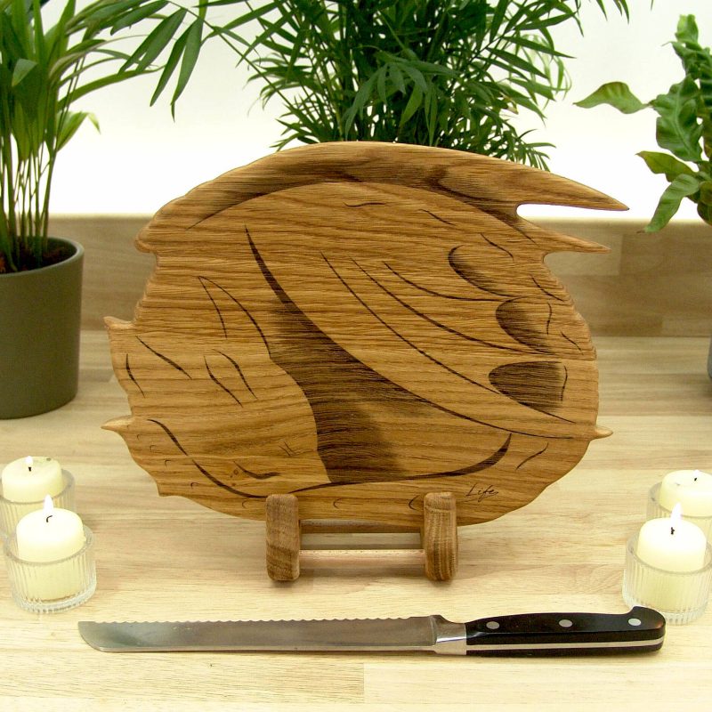 Sleeping Dragon Chopping Board - Oak, Hand Made