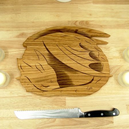 Sleeping Dragon Chopping Board - Oak, Hand Made