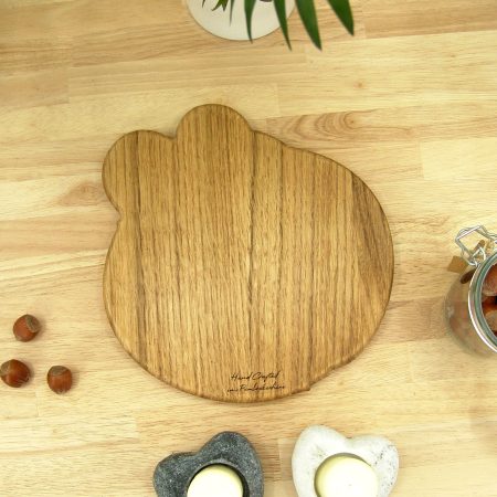 Mouse Chopping Board: Oak Sleepy Dormouse Cheese Board, UK Hand Made
