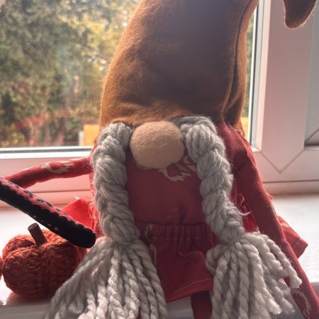Handmade Gonk Gnome fabric figurines.