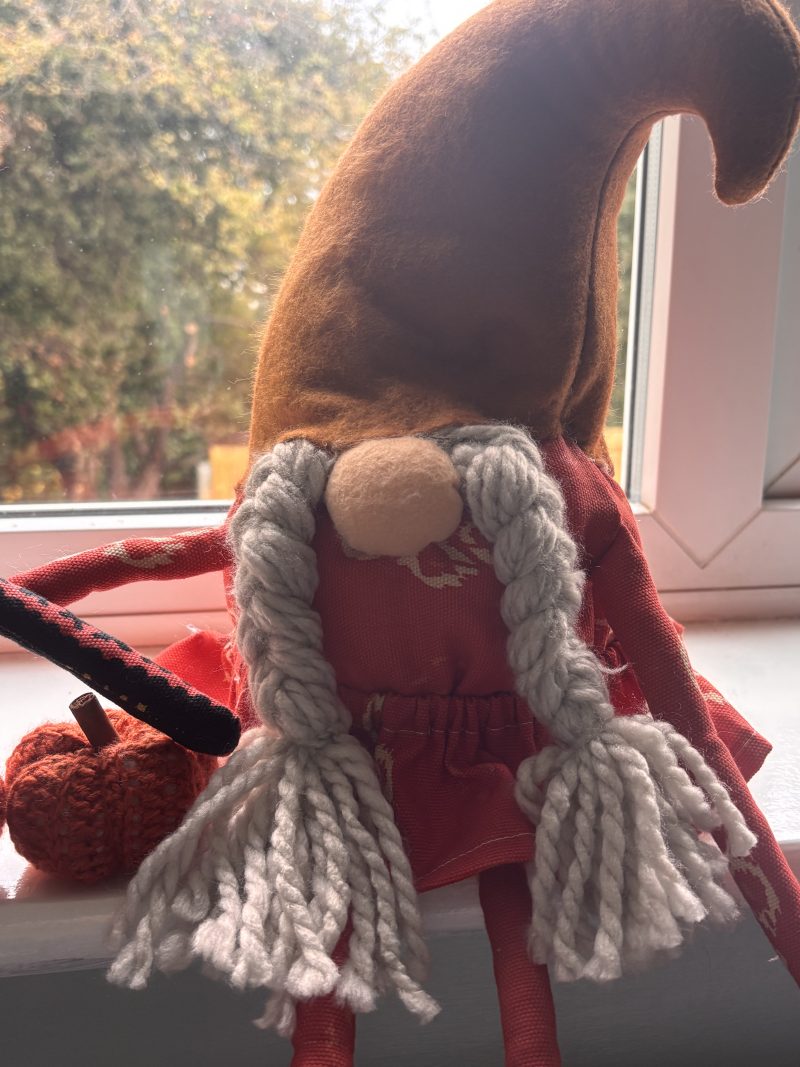 Handmade Gonk Gnome fabric figurines.