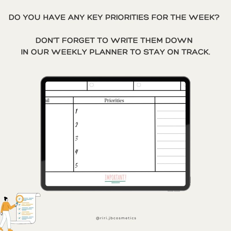Minimalist Weekly Planner Printable A4 PDF | To-Do List, Habit Tracker