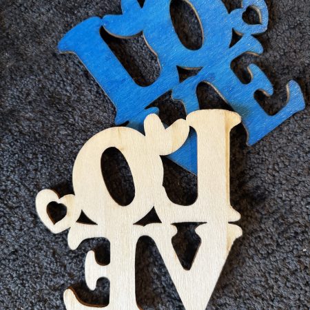 Custom LOVE Motif, Choices Of Colour, Magnet Display