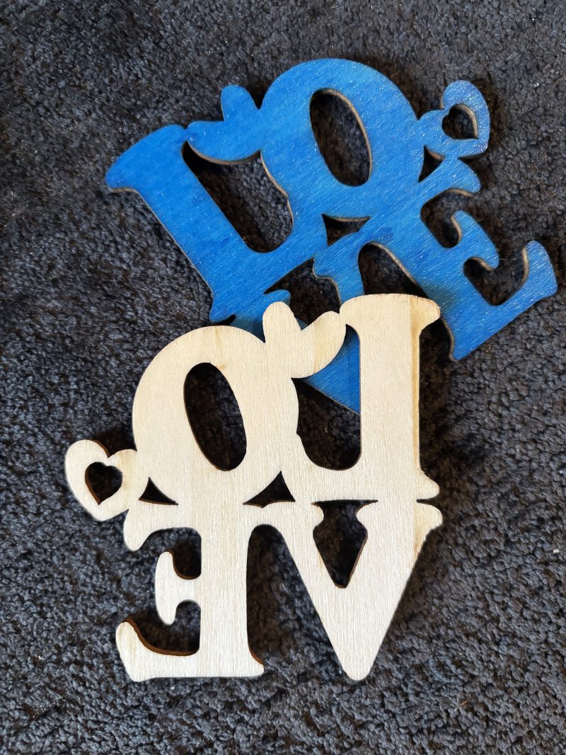 Custom LOVE Motif, Choices Of Colour, Magnet Display