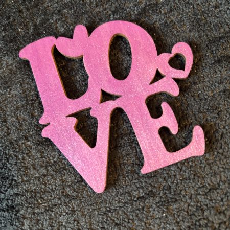 Custom LOVE Motif, Choices Of Colour, Magnet Display