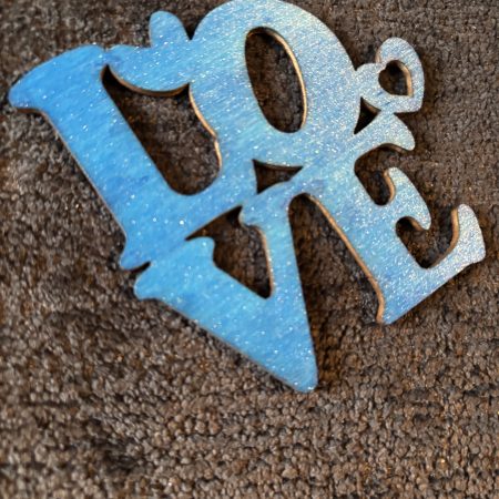 Custom LOVE Motif, Choices Of Colour, Magnet Display