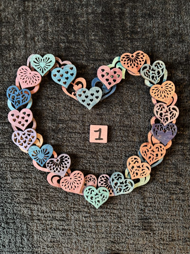 Heart Art! Handmade, Layered, Wooden Frames