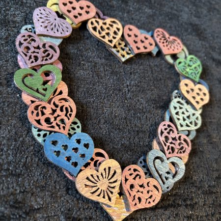 Heart Art! Handmade, Layered, Wooden Frames