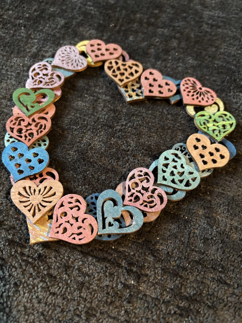 Heart Art! Handmade, Layered, Wooden Frames