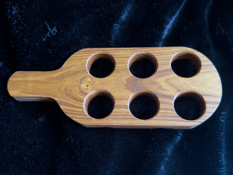 Laburnum Hardwood Egg Tray, 6-egg capacity