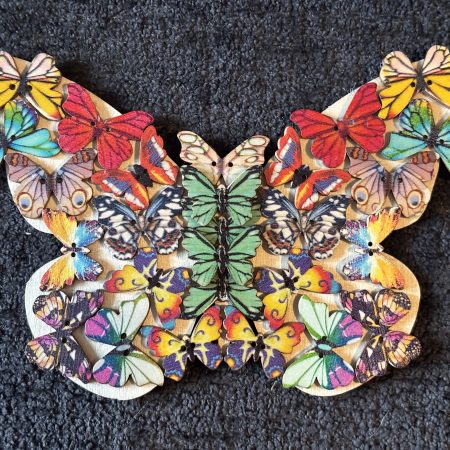 Butterfly, Hand Created, Wooden 3D Layers
