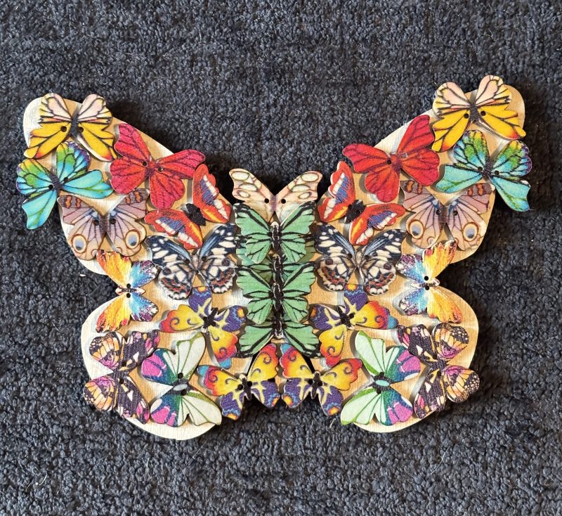Butterfly, Hand Created, Wooden 3D Layers