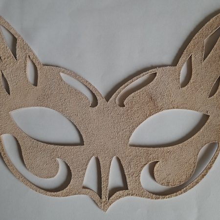 Real Leather Mask in Dark Red, Ladyhawke