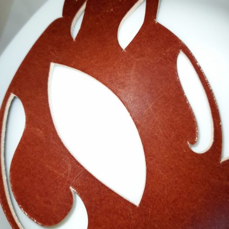 Real Leather Mask in Dark Red, Ladyhawke