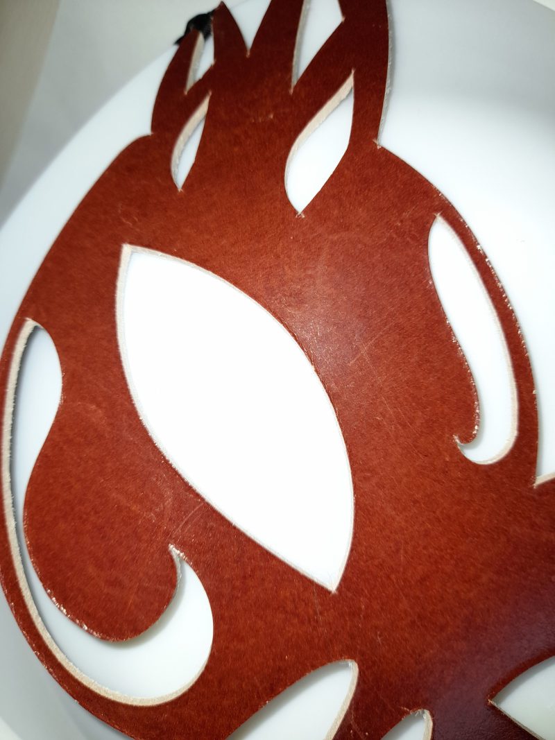 Real Leather Mask in Dark Red, Ladyhawke