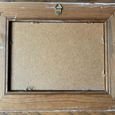 Real Pressed Leaf in Hand Painted Wooden Frame - Fern Frond(leaf)