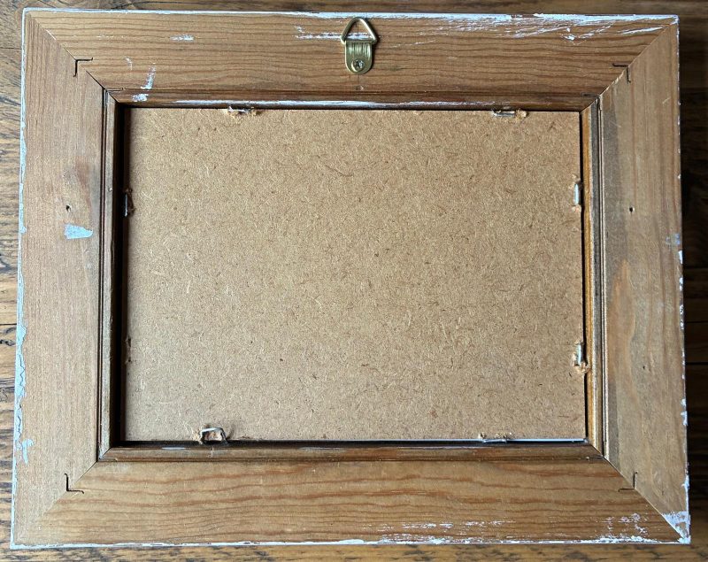Real Pressed Leaf in Hand Painted Wooden Frame - Fern Frond(leaf)