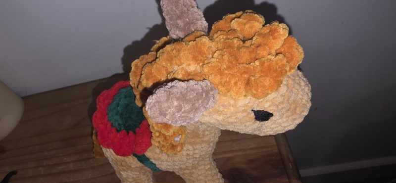 Handmade Christmas Horse Plushie | Festive Crochet Horse Soft Toy | Christmas Gift & Decoration