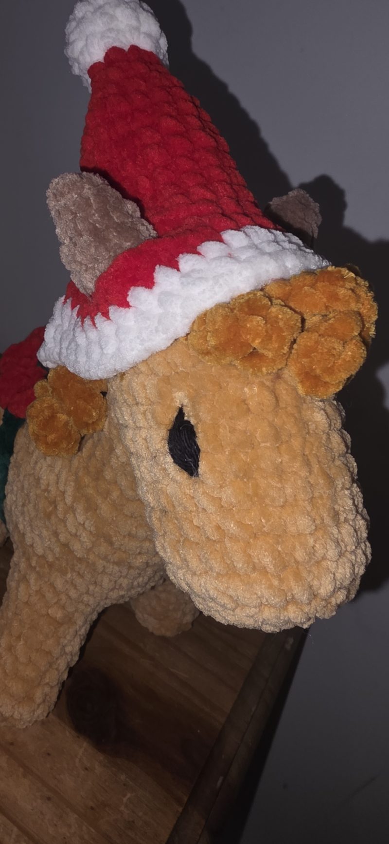 Handmade Christmas Horse Plushie | Festive Crochet Horse Soft Toy | Christmas Gift & Decoration