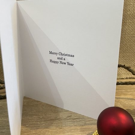 Waxwing Watercolour Christmas Card