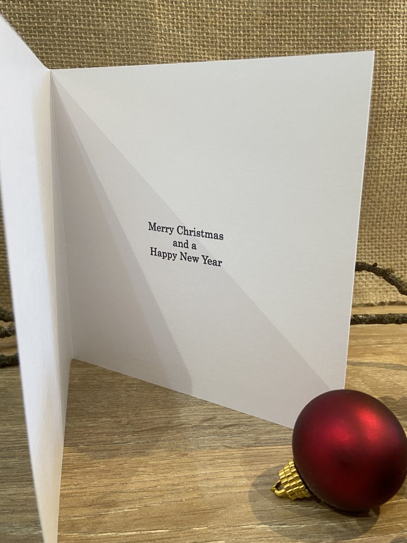 Waxwing Watercolour Christmas Card