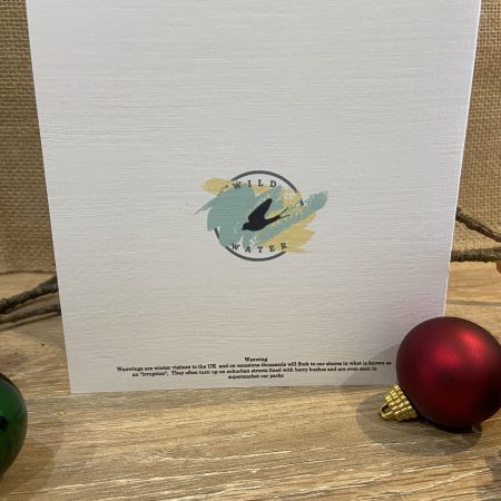 Waxwing Watercolour Christmas Card