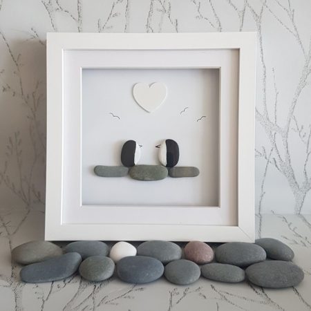 Penguin pebble art | Unique Gift for Penguin lovers