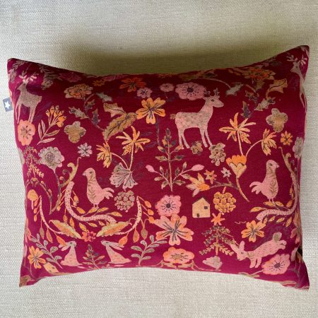 Mini pillow with removable cover (“Autumn Forest")