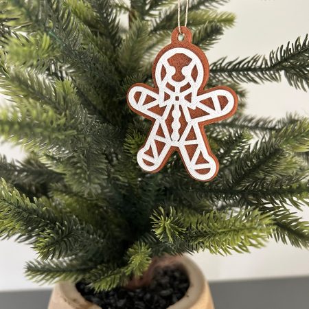 Gingerbread Man 3D Printed Christmas Tree Ornament