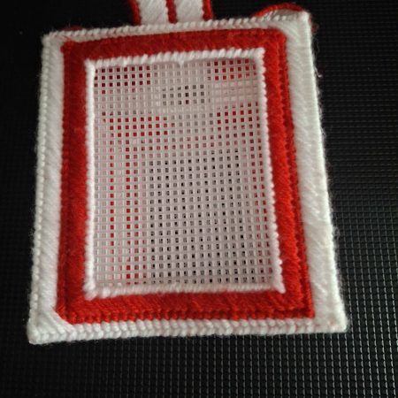 Tissue box with design with pockets for photos