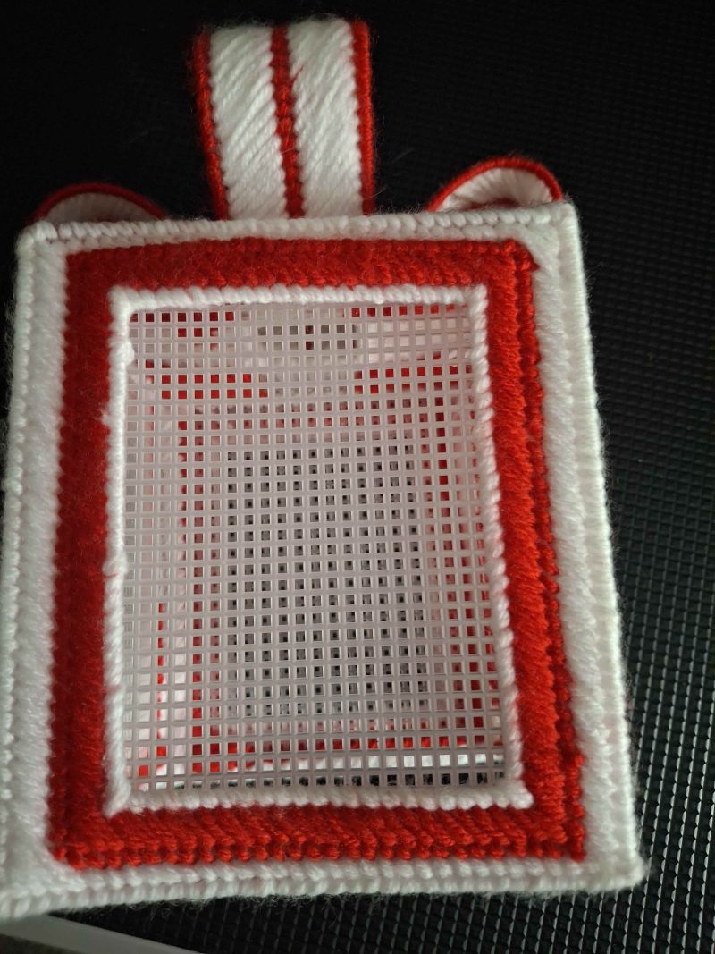 Tissue box with design with pockets for photos