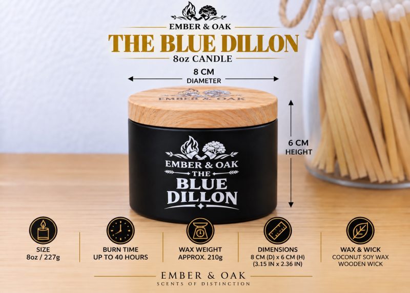 The Blue Dillon – Inspired by Versace Dylan Blue | Candles, Wax Melts and Snap Bars