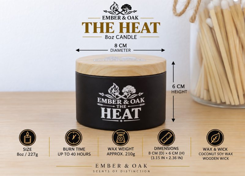 The Heat – Inspired by Dior Fahrenheit | Candles, Wax Melts and Snap Bars
