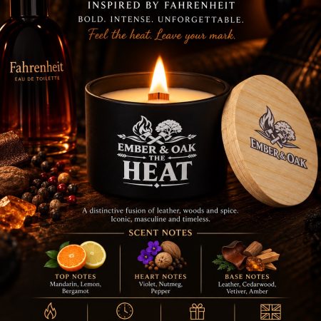 The Heat – Inspired by Dior Fahrenheit | Candles, Wax Melts and Snap Bars
