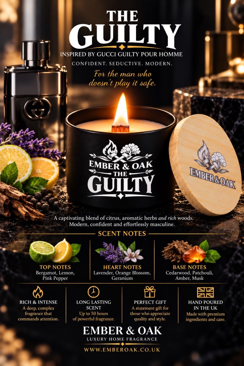 The Guilty – Inspired by Gucci Guilty Pour Homme | Candles, Wax Melts and Snap Bars