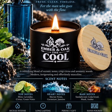 The Cool – Inspired by Davidoff Cool Water | Candles, Wax Melts and Snap Bars