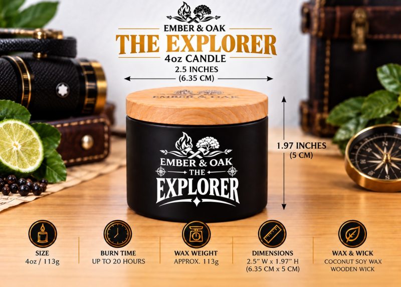 The Explorer – Inspired by Montblanc Explorer | Candles, Wax Melts and Snap Bars