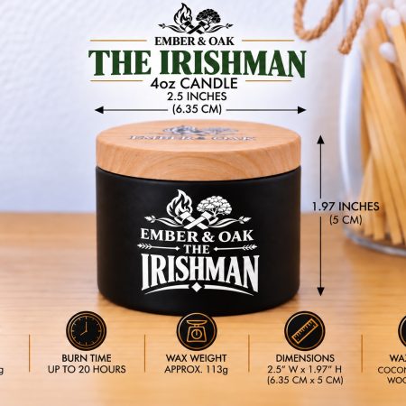 The Irishman – Inspired by Creed Green Irish Tweed | Candles, Wax Melts and Snap Bars