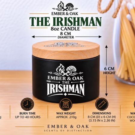 The Irishman – Inspired by Creed Green Irish Tweed | Candles, Wax Melts and Snap Bars
