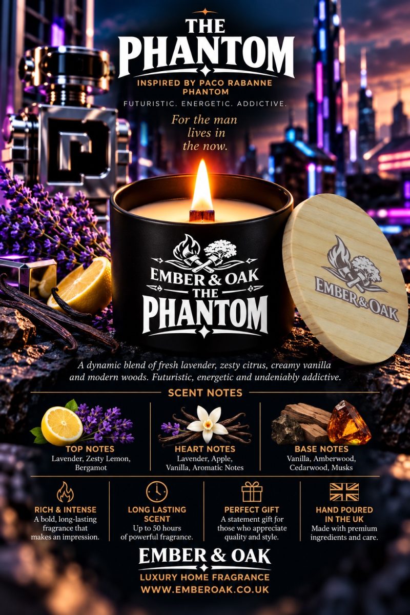 The Phantom – Inspired by Paco Rabanne Phantom | Candles, Wax Melts and Snap Bars