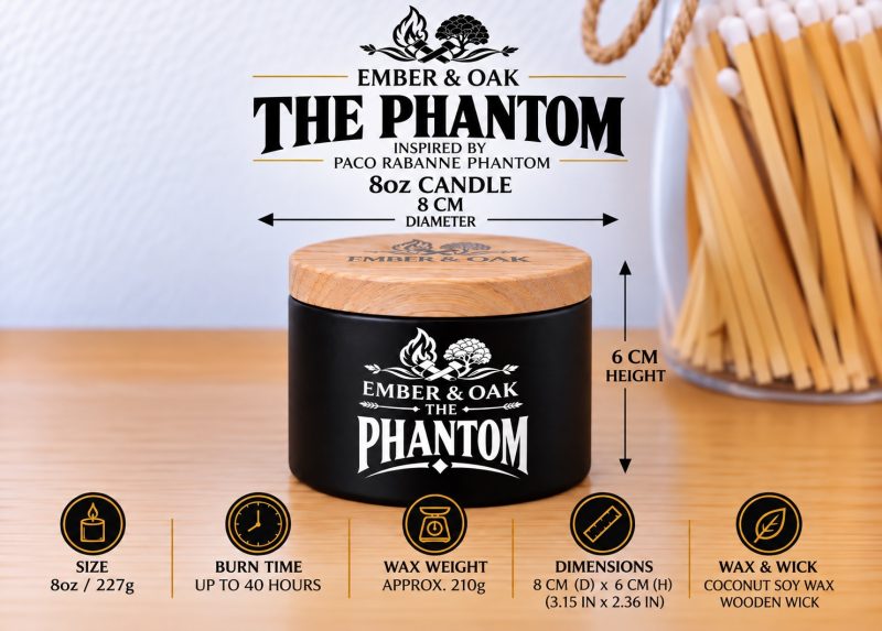 The Phantom – Inspired by Paco Rabanne Phantom | Candles, Wax Melts and Snap Bars