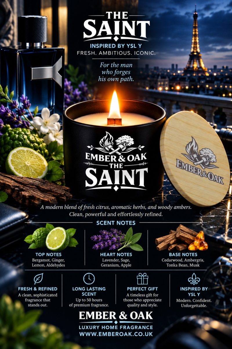 The Saint – Inspired by Yves Saint Laurent Y | Candles, Wax Melts and Snap Bars