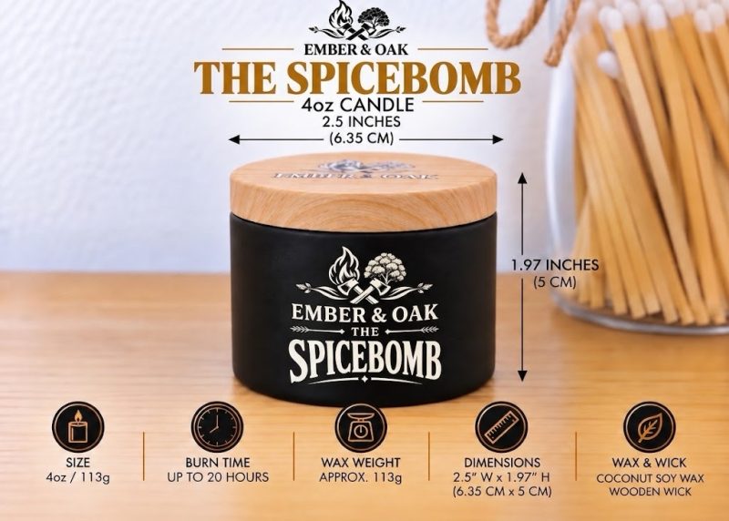 The Spicebomb – Inspired by Viktor and Rolf Spicebomb | Candles, Wax Melts and Snap Bars