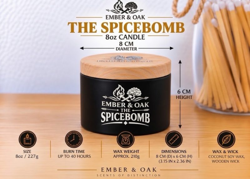 The Spicebomb – Inspired by Viktor and Rolf Spicebomb | Candles, Wax Melts and Snap Bars