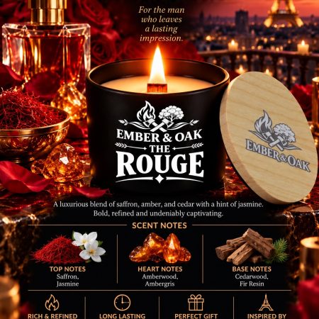 The Rouge – Inspired by Baccarat Rouge 540 | Candles, Wax Melts and Snap Bars