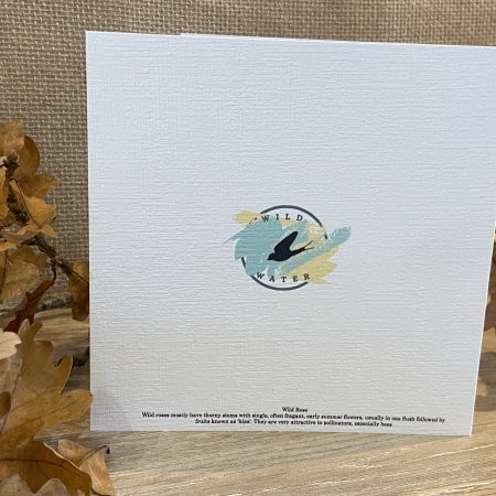 Watercolour Wild Rose Card